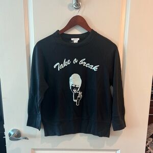 Cacharel Black Sweatshirt with Graphic Print